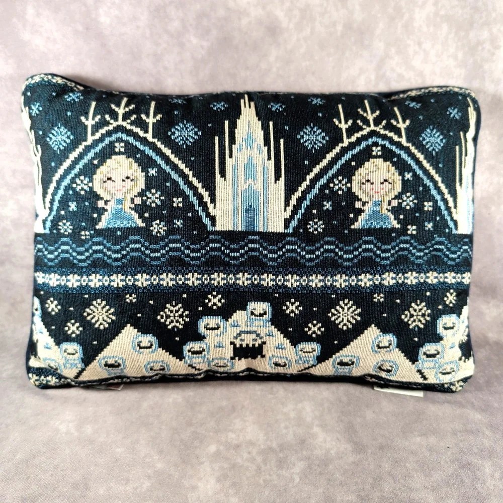 Disney Double Sided Frozen Tapestry Throw Lumbar Pillow 12